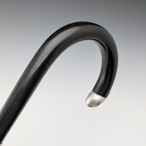 1913 年英國古董男士弧形手柄純銀裝飾手杖 92 公分 J Howell&Co Ltd